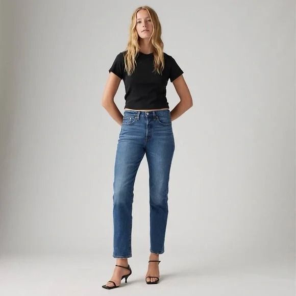 Levi's Denim - Levi’s Wedgie Straight High Rise Crop Button Fly Women's Jeans Size 28